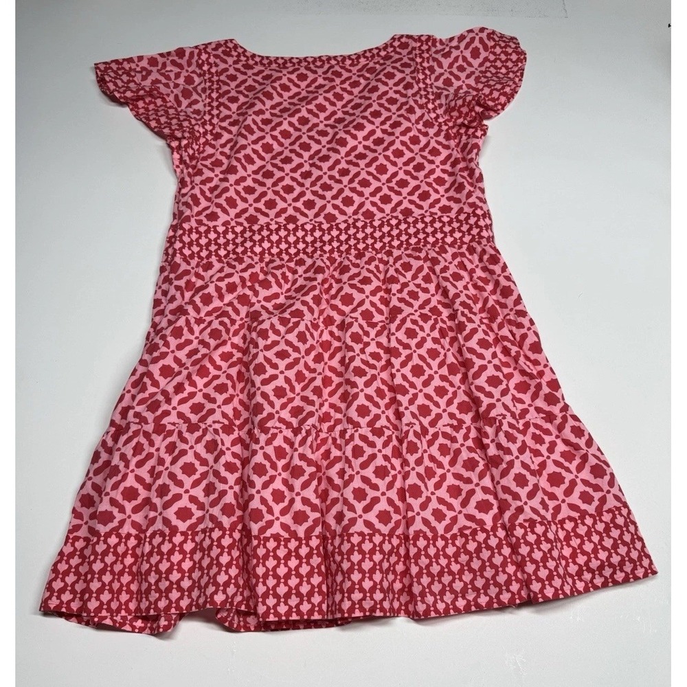 Vineyard Vines Dress  Women's Medium Mix Print Tier Bright Peach‎ - Picture 10 of 10